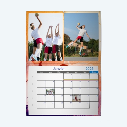 Calendrier agrafé Photo Date