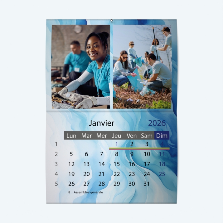 Calendrier agrafé Classic
