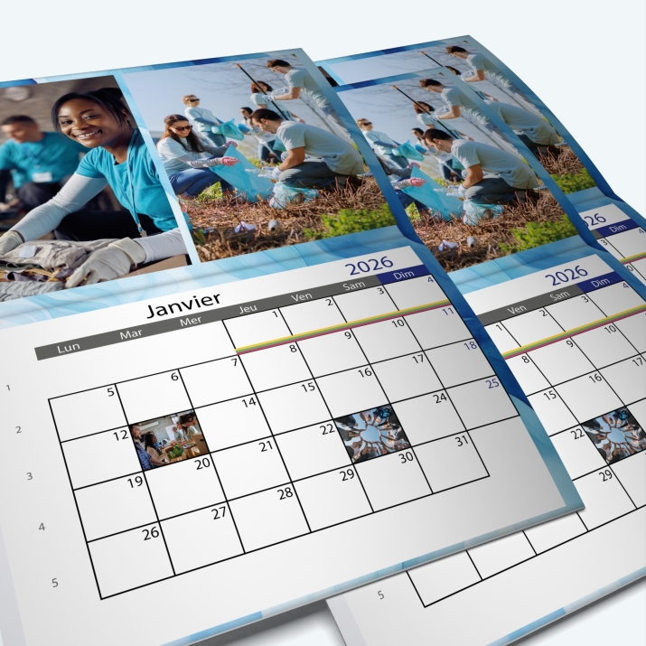 Calendrier agrafé Photo Date