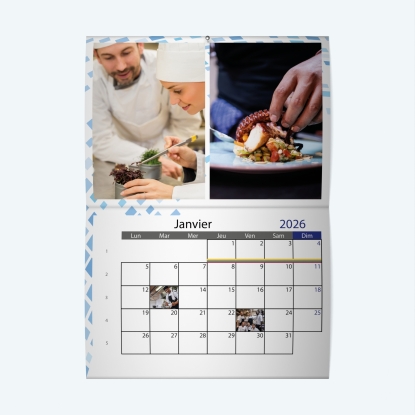 Calendrier agrafé Photo Date