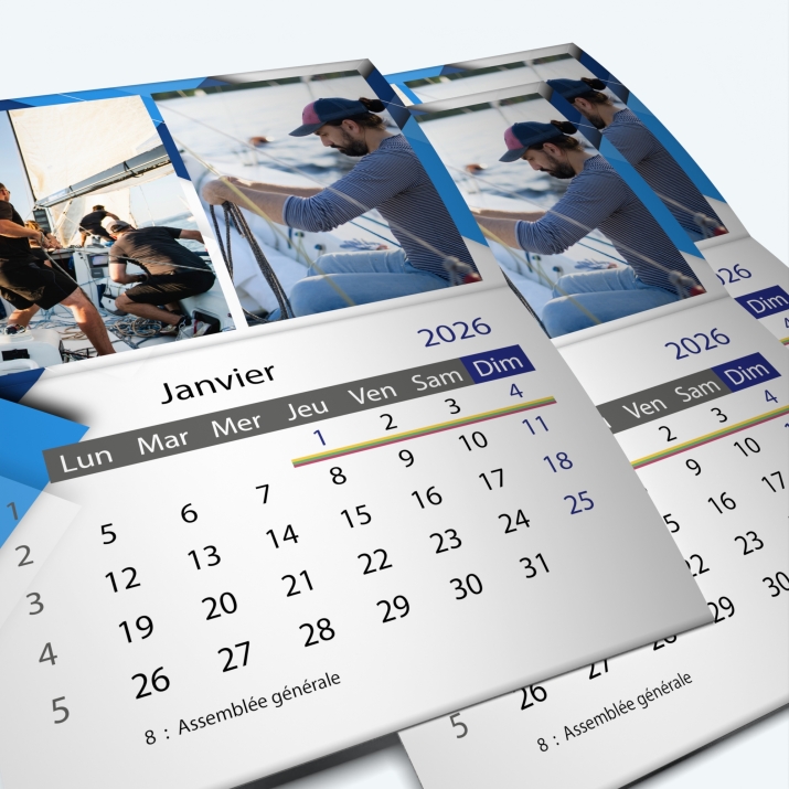 Calendrier agrafé Classic - Minimum de commande : 25 exemplaires