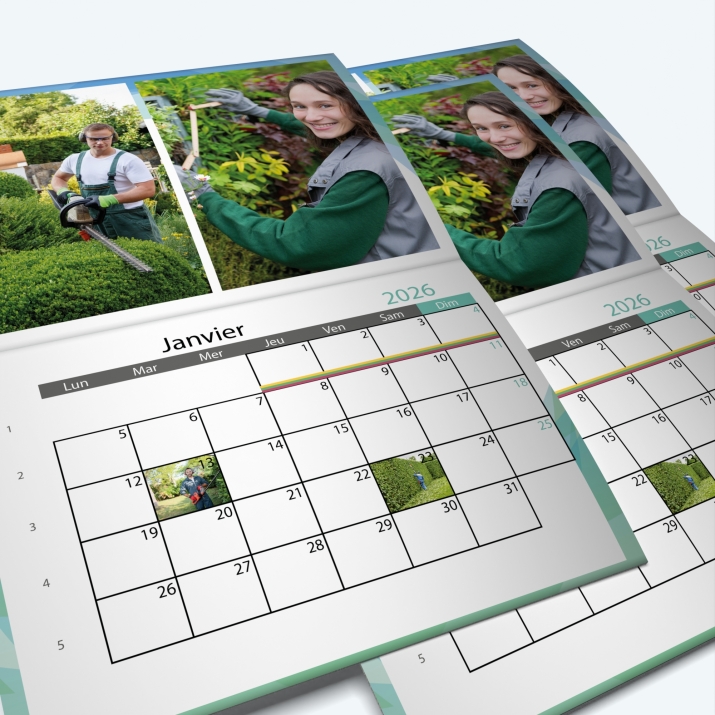 Calendrier agrafé Photo Date