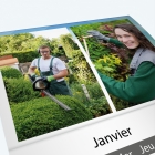 Calendrier agrafé Classic - Nombre de photos, logos et texte illimité
