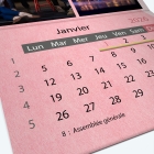 Calendrier agrafé Classic - Grille calendaire personnalisable