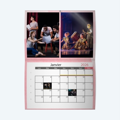 Calendrier agrafé Photo Date