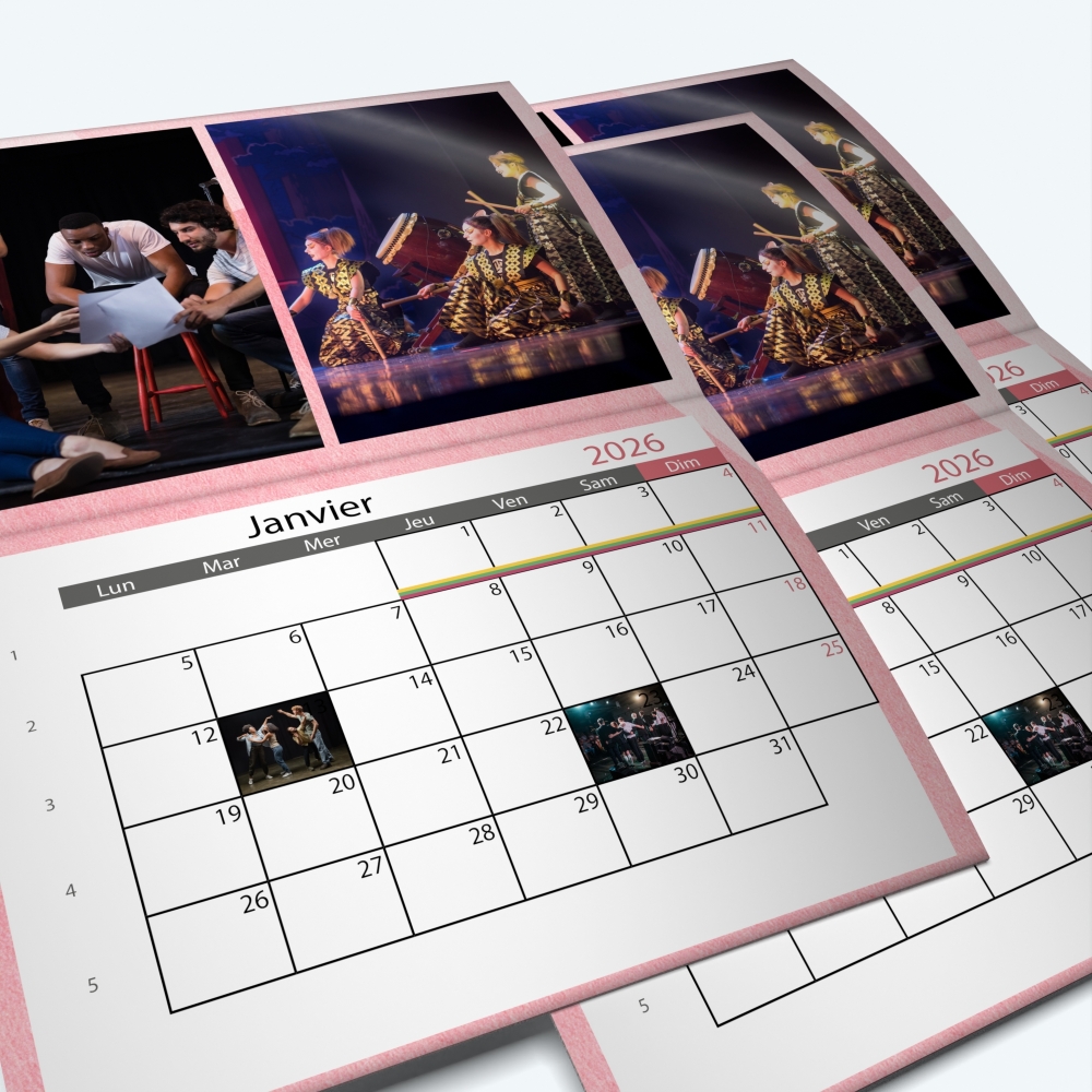 Calendrier agrafé Photo Date