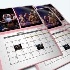 Calendrier agrafé Photo Date