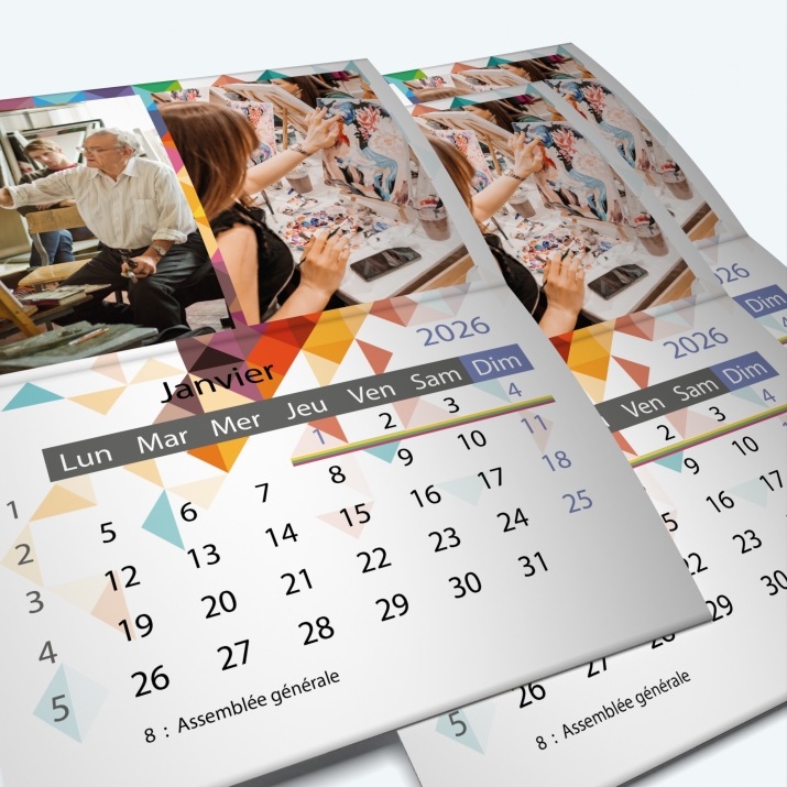 Calendrier agrafé Classic - Minimum de commande : 25 exemplaires