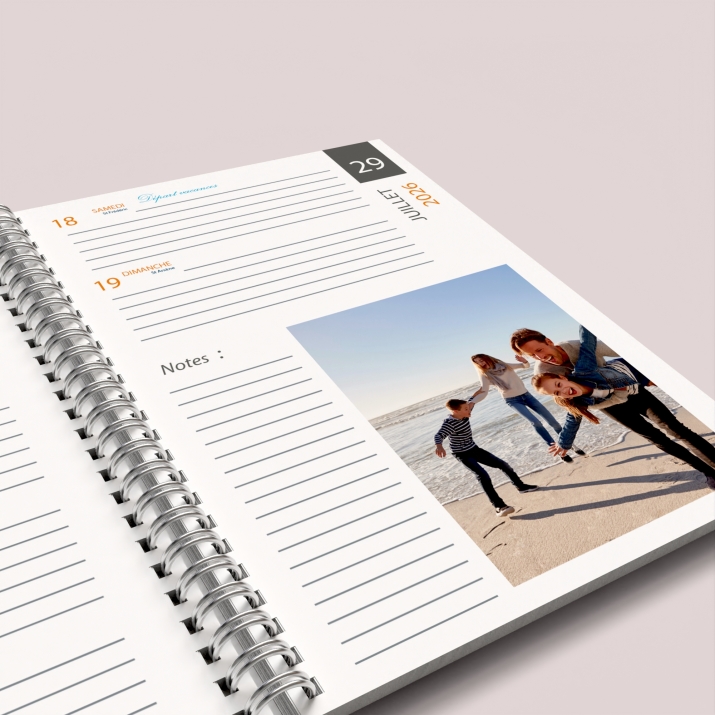 Agenda photo personnalisé