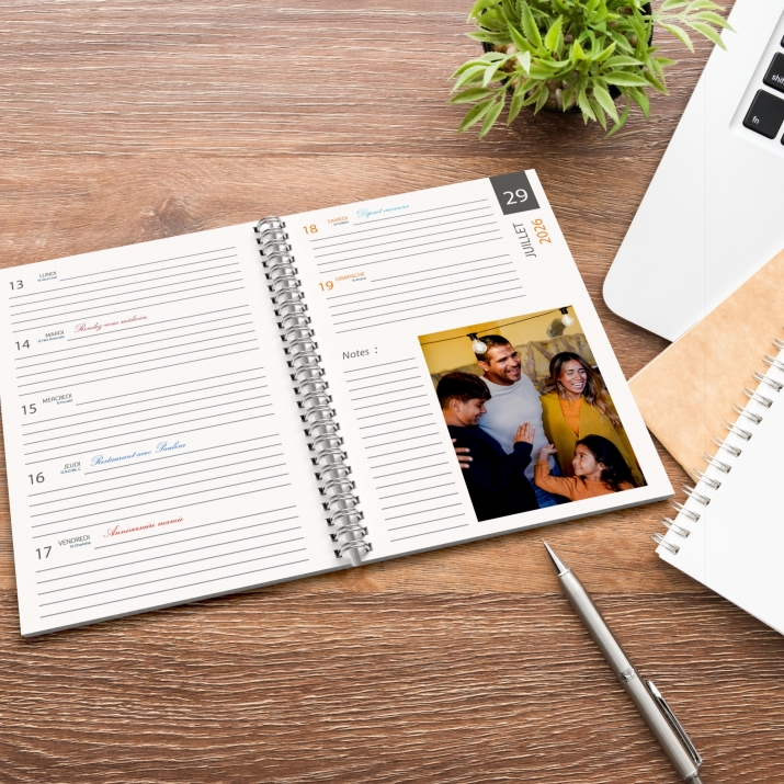 Agenda photo personnalisé