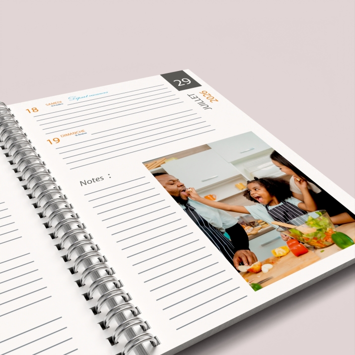 Agenda photo personnalisé