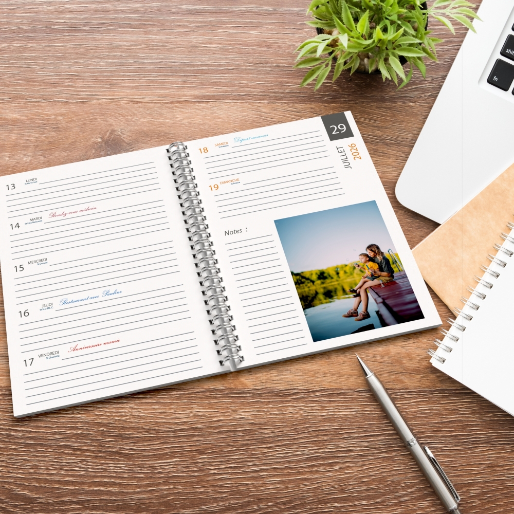 Agenda photo personnalisé