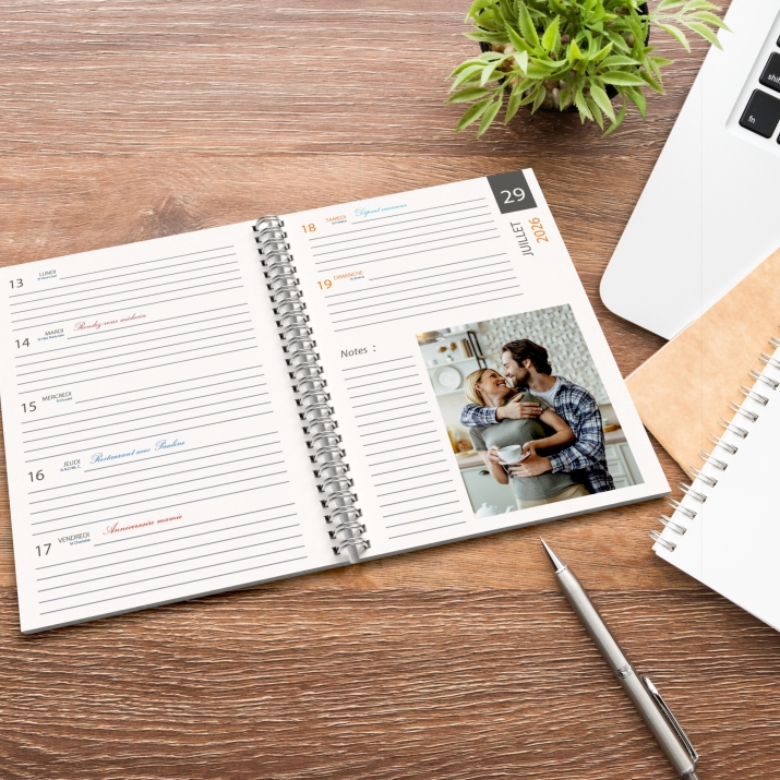 Agenda photo personnalisé