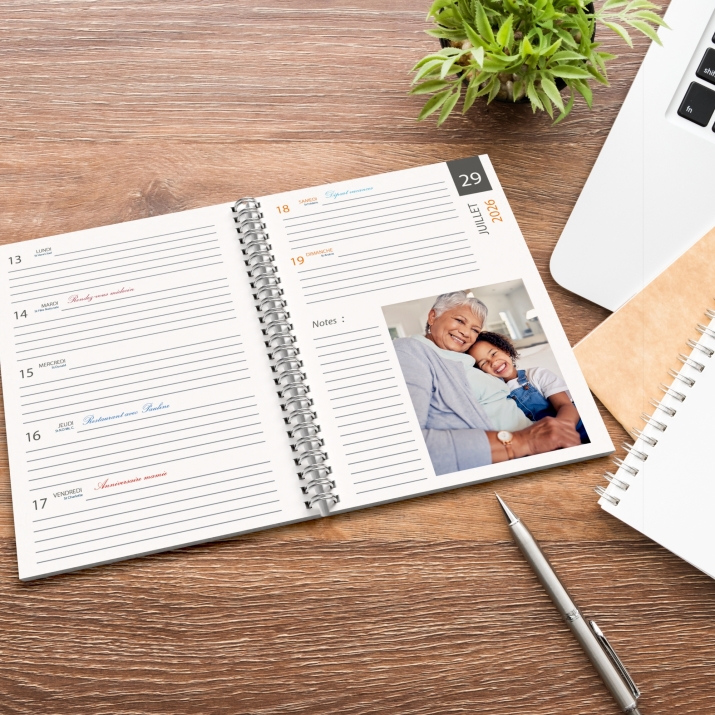 Agenda photo personnalisé