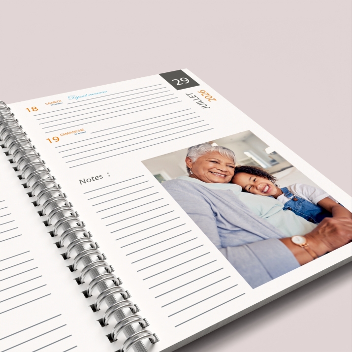 Agenda photo personnalisé