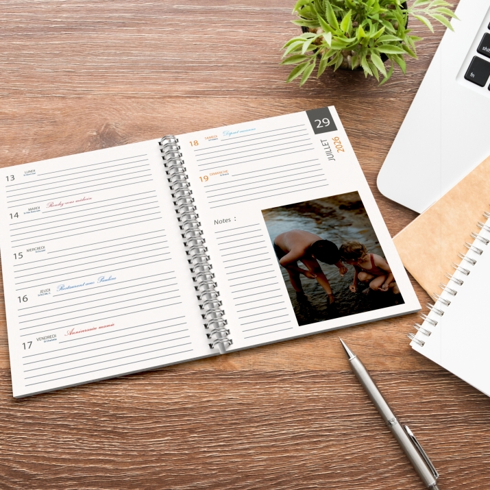 Agenda photo personnalisé