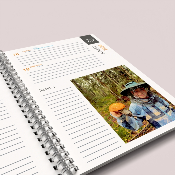 Agenda photo personnalisé