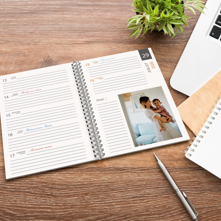 Agenda photo personnalisé