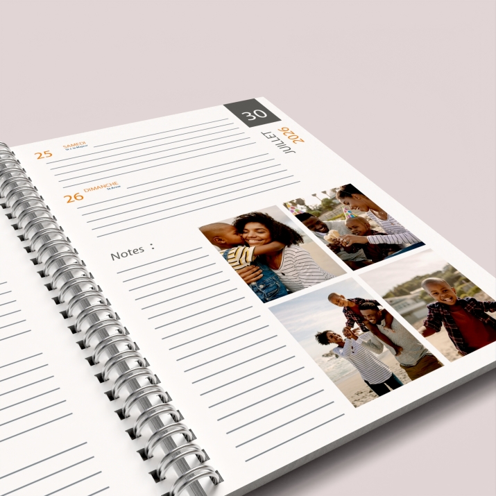 Agenda photo personnalisé