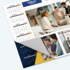 Calendrier sous main - 25 feuillets collés sur le haut