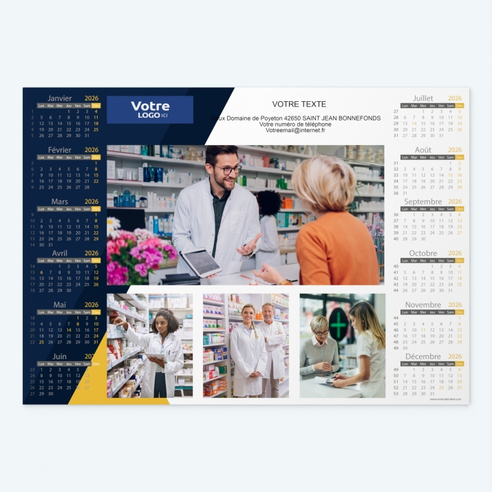 Calendrier sous main