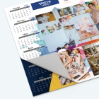 Calendrier sous main - 25 feuillets collés sur le haut