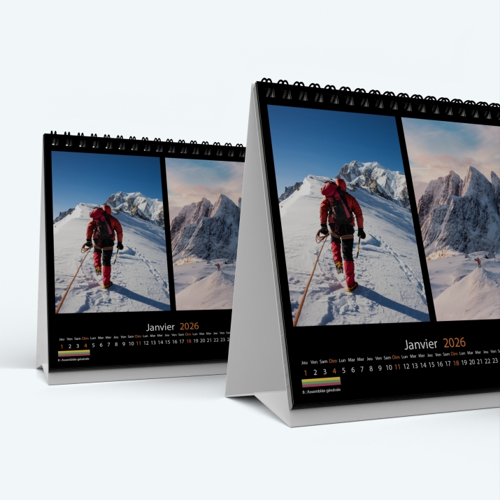 Calendrier de bureau CARRE - Minimum de commande : 25 exemplaires