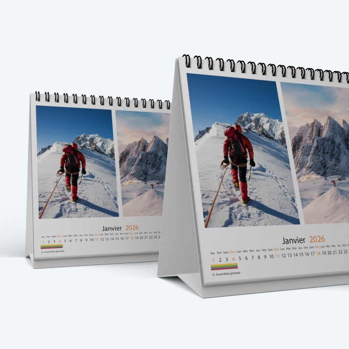 Calendrier de bureau CARRE - Minimum de commande : 25 exemplaires