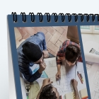 Calendrier de bureau CARRE - Reliure spirale de qualité