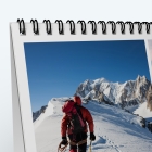 Calendrier de bureau MAXI PANO - Reliure spirale de qualité