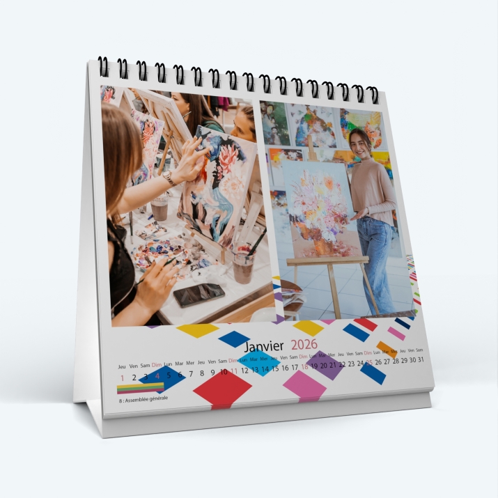Calendrier de bureau CARRE