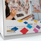 Calendrier de bureau CARRE - Grille calendaire personnalisable