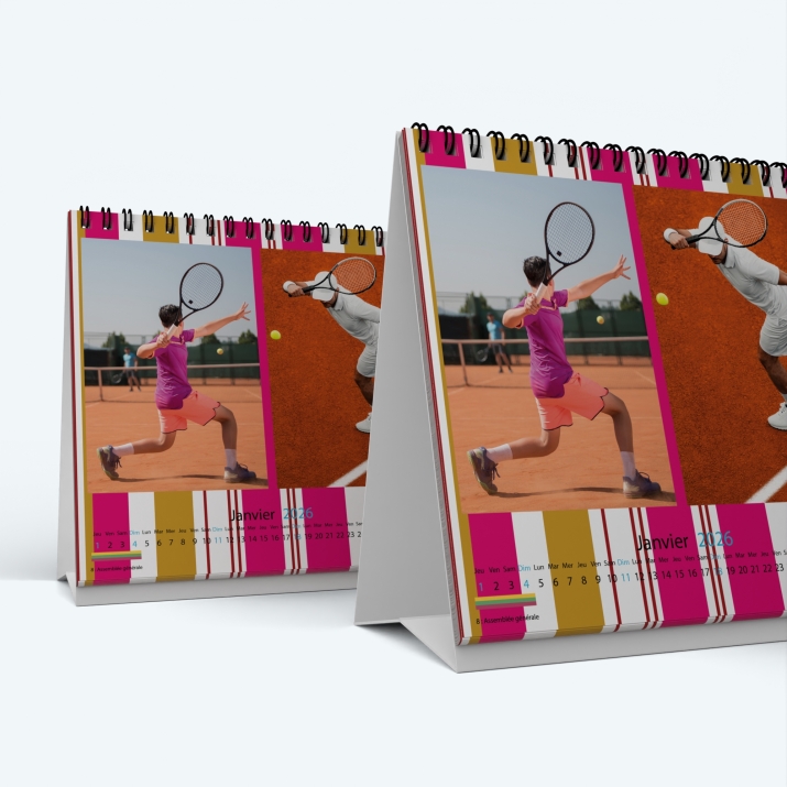 Calendrier de bureau CARRE - Minimum de commande : 25 exemplaires
