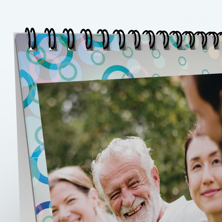 Calendrier de bureau PANO - Reliure spirale de qualité