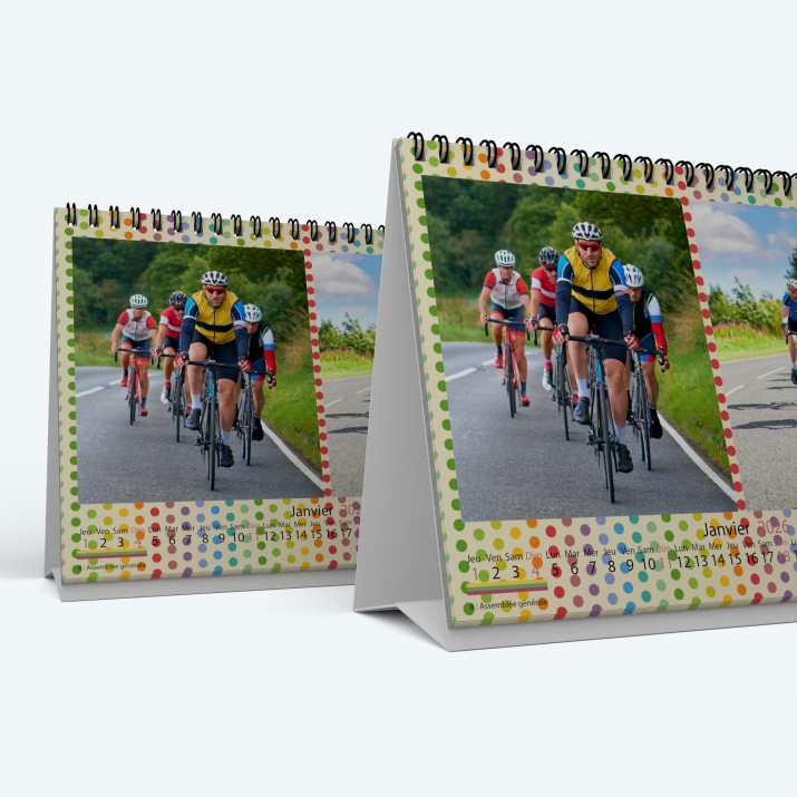 Calendrier de bureau MAXI PANO - Minimum de commande : 25 exemplaires