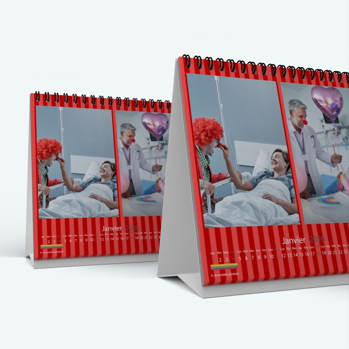 Calendrier de bureau CARRE - Minimum de commande : 25 exemplaires