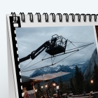 Calendrier de bureau MAXI PANO - Reliure spirale de qualité