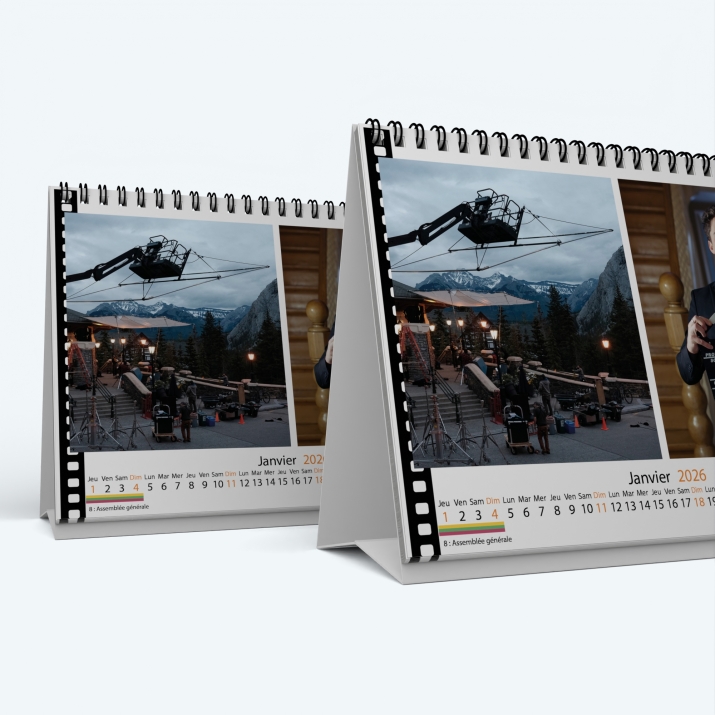 Calendrier de bureau MAXI PANO - Minimum de commande : 25 exemplaires
