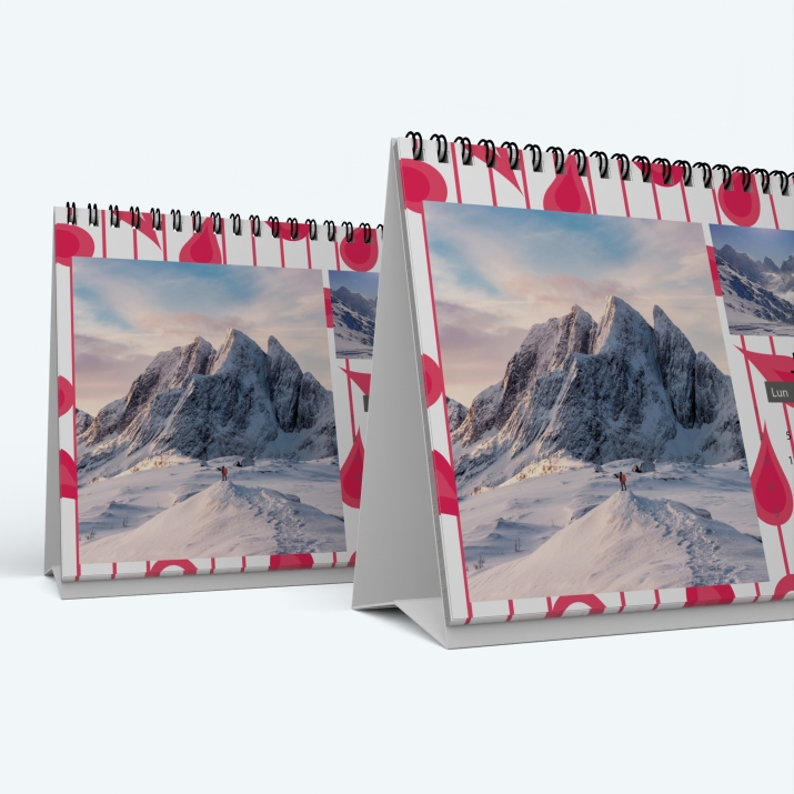 Calendrier de bureau PANO - Minimum de commande : 25 exemplaires