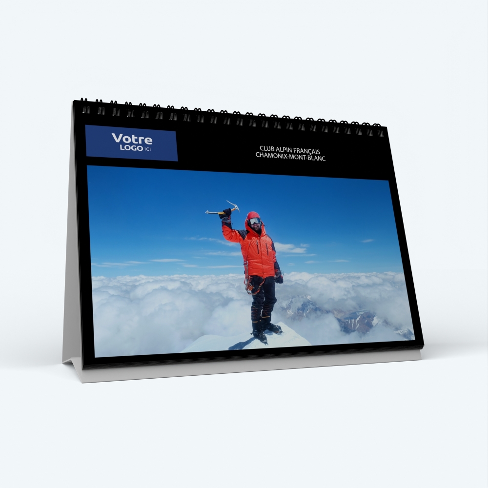 Calendrier de bureau PANO - Nombre de photos, logos et texte illimité