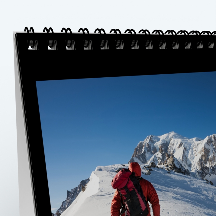 Calendrier de bureau PANO - Reliure spirale de qualité