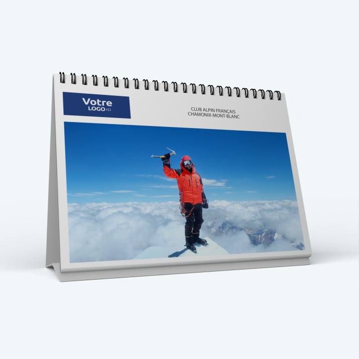 Calendrier de bureau PANO - Nombre de photos, logos et texte illimité