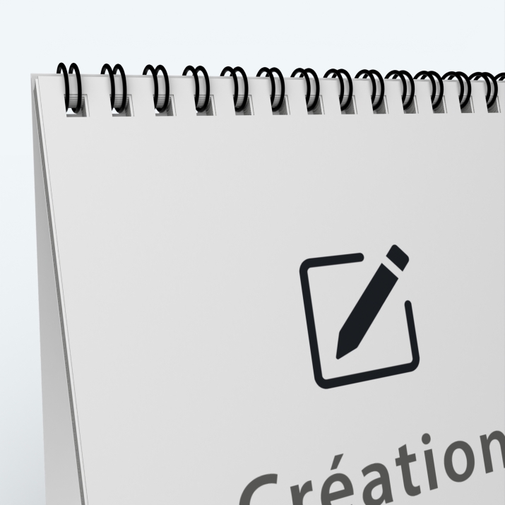 Calendrier de bureau PANO - Reliure spirale de qualité