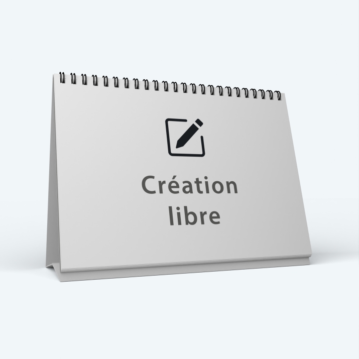 Calendrier de bureau MAXI PANO - Nombre de photos, logos et texte illimité
