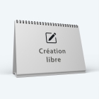 Calendrier de bureau MAXI PANO - Nombre de photos, logos et texte illimité