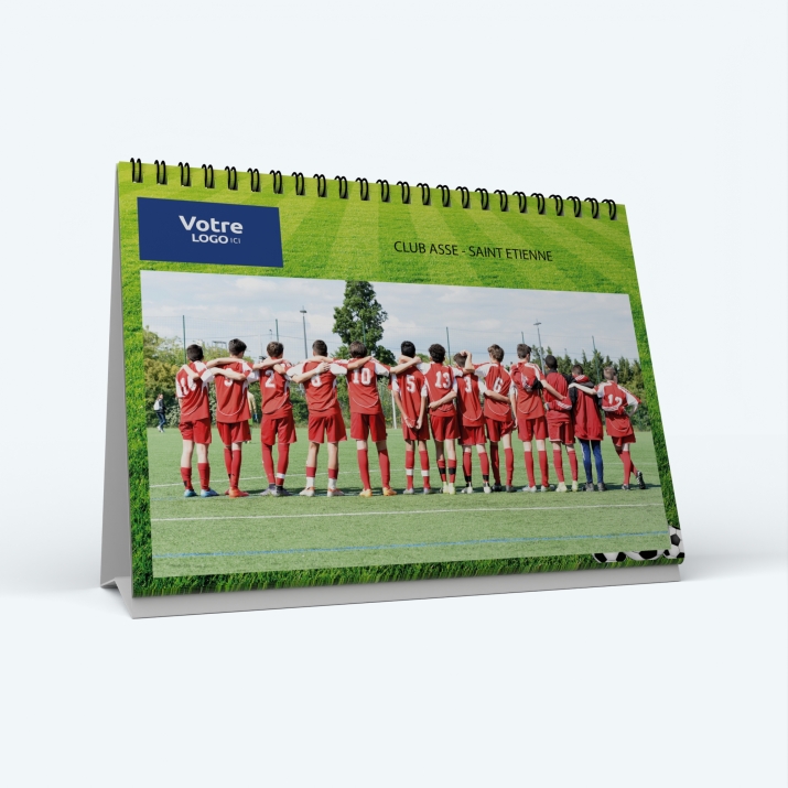 Calendrier de bureau MAXI PANO - Nombre de photos, logos et texte illimité