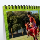 Calendrier de bureau MAXI PANO - Reliure spirale de qualité