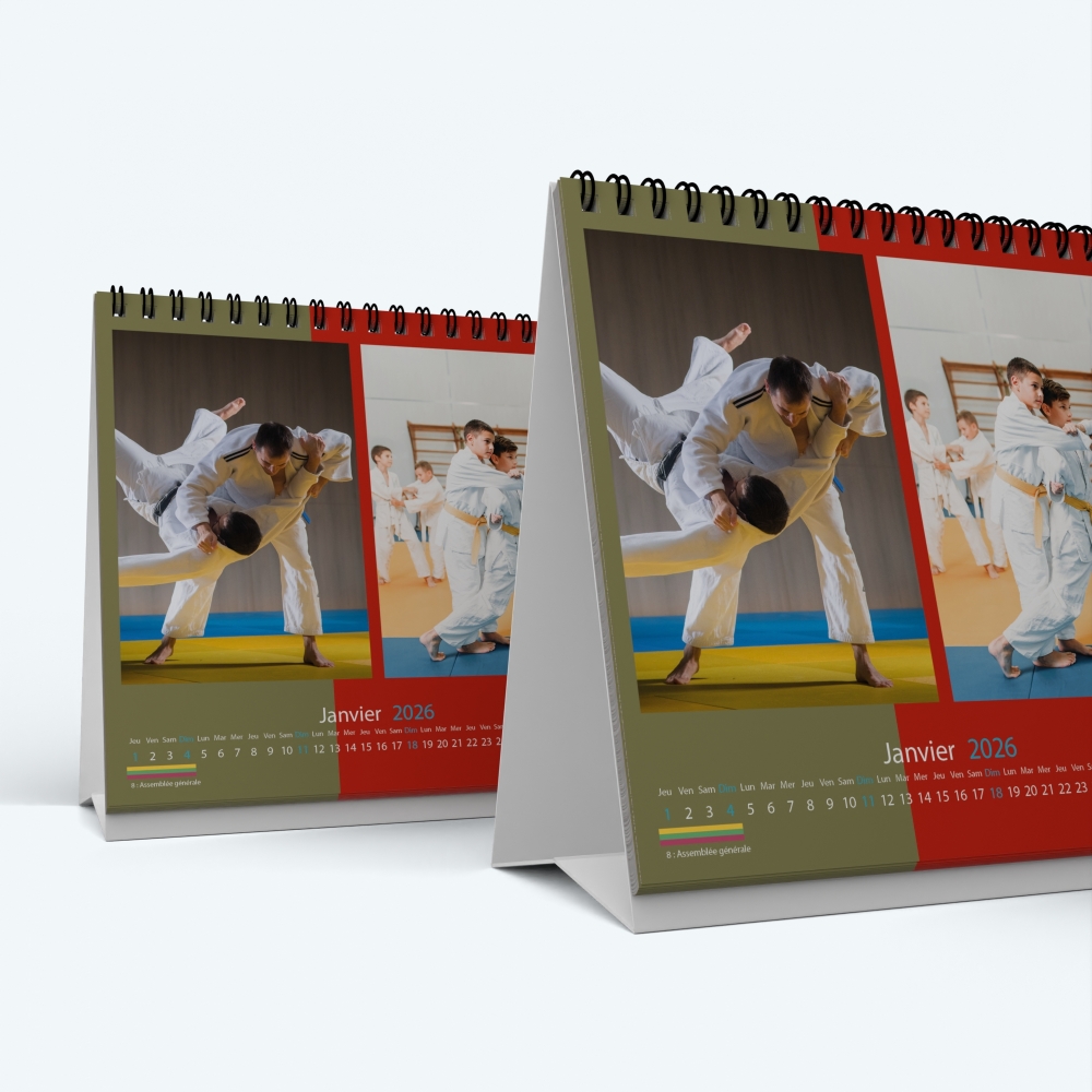 Calendrier de bureau CARRE - Minimum de commande : 25 exemplaires