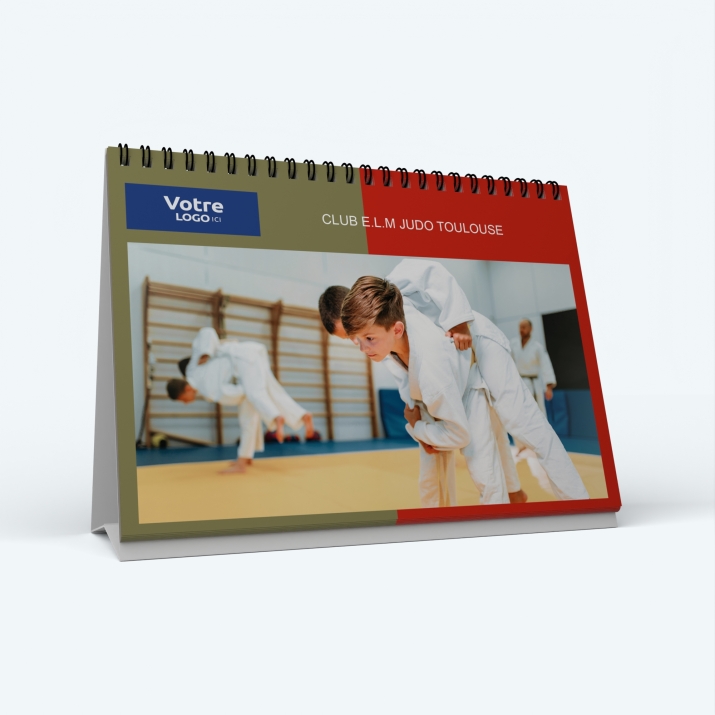 Calendrier de bureau PANO - Nombre de photos, logos et texte illimité