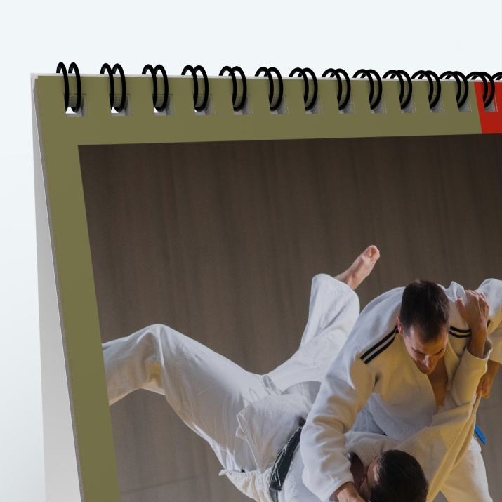 Calendrier de bureau PANO - Reliure spirale de qualité